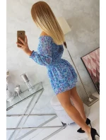 Modrá květinová sada Modrá květinová sada