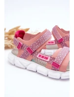 Dětské Sandály Na Zip Big Star LL374202 Růžové