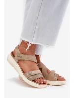 Dámské Sandály Na Klínu Béžové Maroriella