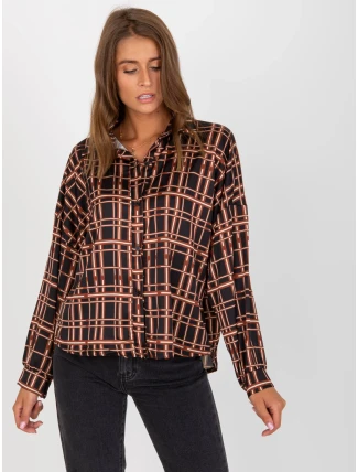 Košile EM KS 3292.69P černá a béžová