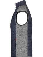 Daiber JN 739 Dámská pletená hybridní vesta 02.0739 light melange/anthracite melange Daiber JN 739 Dámská pletená hybridní vesta 02.0739 light melange/anthracite melange