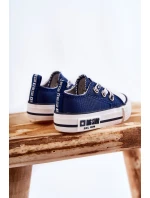 Dětské látkové tenisky BIG STAR KK374050 Námořnická modrá