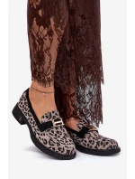 Kožené Lakované Mokasíny Leopard Vinceza 66790 Černé Kožené Lakované Mokasíny Leopard Vinceza 66790 Černé