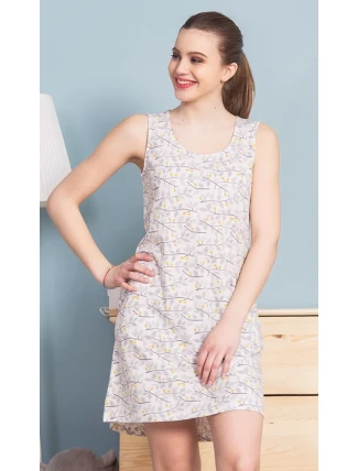 Dámská noční košile na ramínka Větvičky