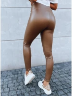 Dámské voskované legíny EDIT camel FashionStreet UY1622
