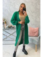 Zelený dlouhý svetr