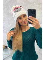 Dámská čepice Ofelia K349 bílá Dámská čepice Ofelia K349 bílá