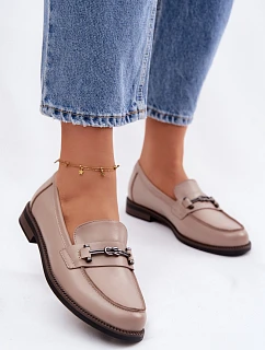 Dámské kožené mokasyny Vinceza 18132 Béžové