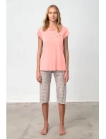 Vamp - Pyžamo s knoflíkovou légou 20918 - Vamp