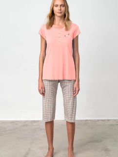 Vamp - Pyžamo s knoflíkovou légou 20918 - Vamp