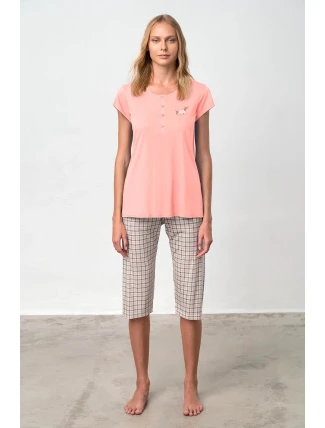 Vamp - Pyžamo s knoflíkovou légou 20918 - Vamp