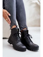 Zazoo 2831 Dámské Botky Z Přírodní Kůže Černé