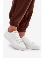 Nízké Dámské Tenisky Z Eko Kůže Big Star NN274577 Bílé Nízké Dámské Tenisky Z Eko Kůže Big Star NN274577 Bílé