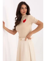 Svetr s krátkým rukávem  model 219595 Factory Price