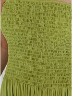 Dámské maxi šaty bez ramínek v limetkové barvě FashionStreet EY2666 Dámské maxi šaty bez ramínek v limetkové barvě FashionStreet EY2666