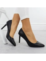 Černé lodičky na jehlovém podpatku Sergio Leone 1339