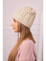 Dámská čepice Kalina K362 light beige Dámská čepice Kalina K362 light beige