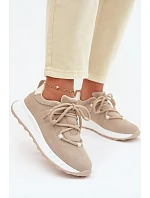 Kožené semišové dámské tenisky Bemela