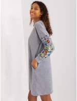 RV SK 8979 šaty.94P šedá