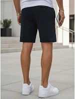 Pánské teplákové kraťasy s tkaničkami, tmavě modré, FashionStreet SX2584 Pánské teplákové kraťasy s tkaničkami, tmavě modré, FashionStreet SX2584
