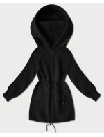Černá vlněná bunda typu alpaka (W017#) Černá vlněná bunda typu alpaka (W017#)