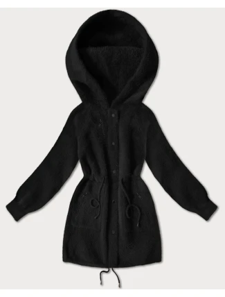 Černá vlněná bunda typu alpaka (W017#) Černá vlněná bunda typu alpaka (W017#)