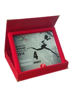 Skleněný diplom v pouzdře