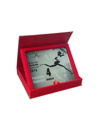 Skleněný diplom v pouzdře