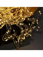 Vánoční stromek světla závěs 200x200 CM 415LED WHITE STARS