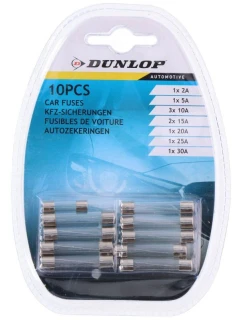 SADA SKLENĚNÝCH POJISTEK DUNLOP 10KS