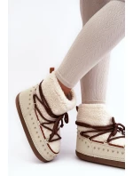 Dámské zateplené sněhule Bežové Rohes