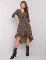 Šaty DHJ SK 13865 1.53P černá a béžová Šaty DHJ SK 13865 1.53P černá a béžová