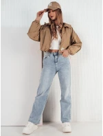 Dámská přechodná bunda s kapucí ISCAR béžová FashionStreet TY4208