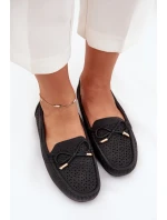 Dámské Mokasíny S Vzorováním A Šněrováním Černé Mirisa