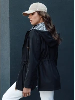 Dámská přechodná bunda parka s kapucí BEGET černá FashionStreet TY4406