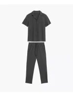 Atlantic BNMP-002 pyžamo kr/r S-2XL pánské pyžamo na zip Atlantic BNMP-002 pyžamo kr/r S-2XL pánské pyžamo na zip