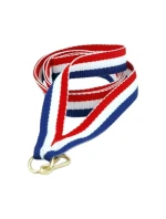 Stuha 22 mm - červená, bílá a modrá Stuha 22 mm - červená, bílá a modrá