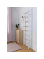 DŘEVĚNÝ KOVOVÝ GYMNASTICKÝ ŽEBŘÍK SE 4 RUKOJEŤMI BENCHK 200W