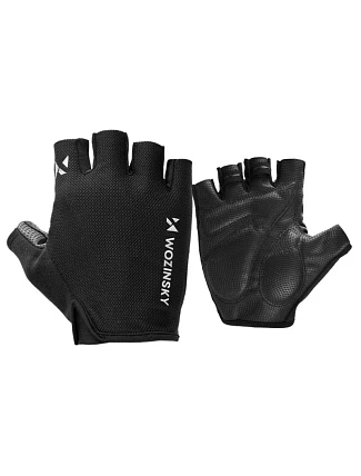 Cyklistické rukavice Wozinsky WRR-01M velikost M - černé