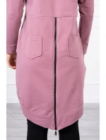 Mikina se zipem na zádech tmavě růžová Mikina se zipem na zádech tmavě růžová