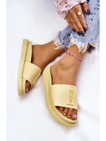 Dámské pantofle Big Star LL274427 Žluté