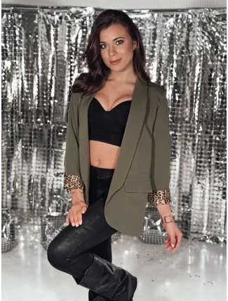 Dámská olivová bunda LEKONIK v jedné velikosti FashionStreet PY0113 Dámská olivová bunda LEKONIK v jedné velikosti FashionStreet PY0113