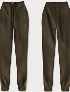 Teplákové kalhoty v army barvě (CK01-162)