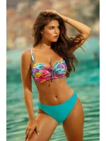 Dámské dvoudílné plavky LAS PALMAS 1 S730LA1-3  Tyrkys mix barev - Self