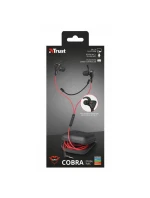 Sluchátka s mikrofonem TRUST GXT 408 Cobra černo-červená
