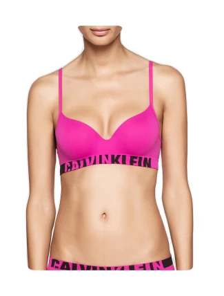 Podprsenka Seamless QF1631E-1KI fuchsiová - Calvin Klein