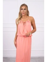 Boho šaty 8893 lososová - Kesi Boho šaty 8893 lososová - Kesi