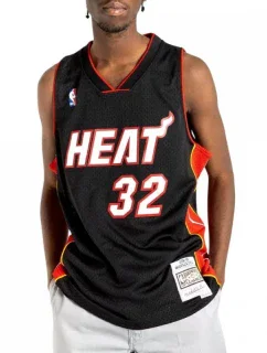 Mitchell &Ness NBA Swingman Miami Heat Shaquille O`Neal M dres SMJYAC18017-MHEBLCK05SON pánské