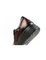 Scholl Emma Laces dámské sportovní kožené hnědé dámské platformy