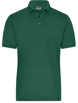 Daiber JN 1806 Pánské pracovní elastické bio polo - Solid 02.1806 dark green